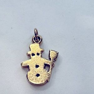 RETIRED James Avery Snowman Charm in Gold